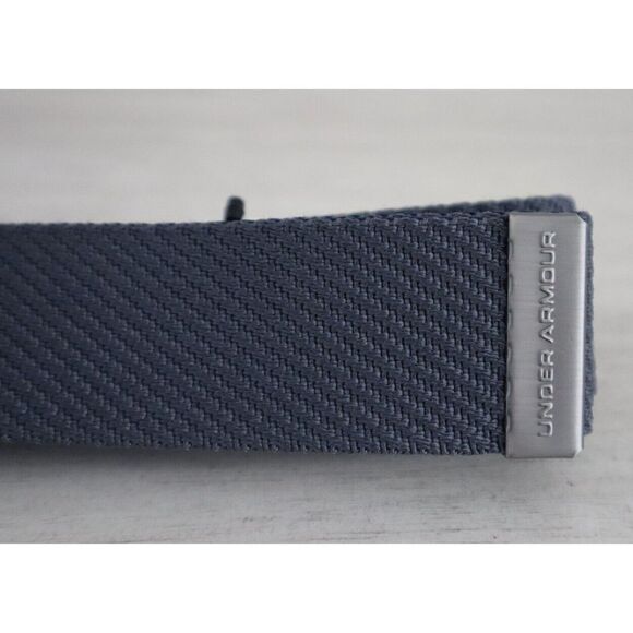 Under Armour Unisex OSFM Pitch Gray/Academy UA 2.0 Reversible Webbing Golf Belt - Picture 5 of 5